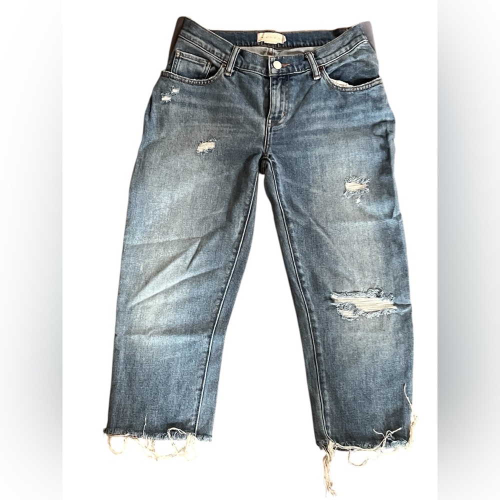 Hatch Blue Distressed Boyfriend Jeans